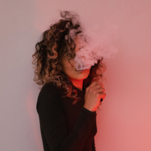 Woman Vaping