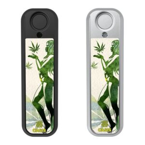 Lady & Cannabis Leaf