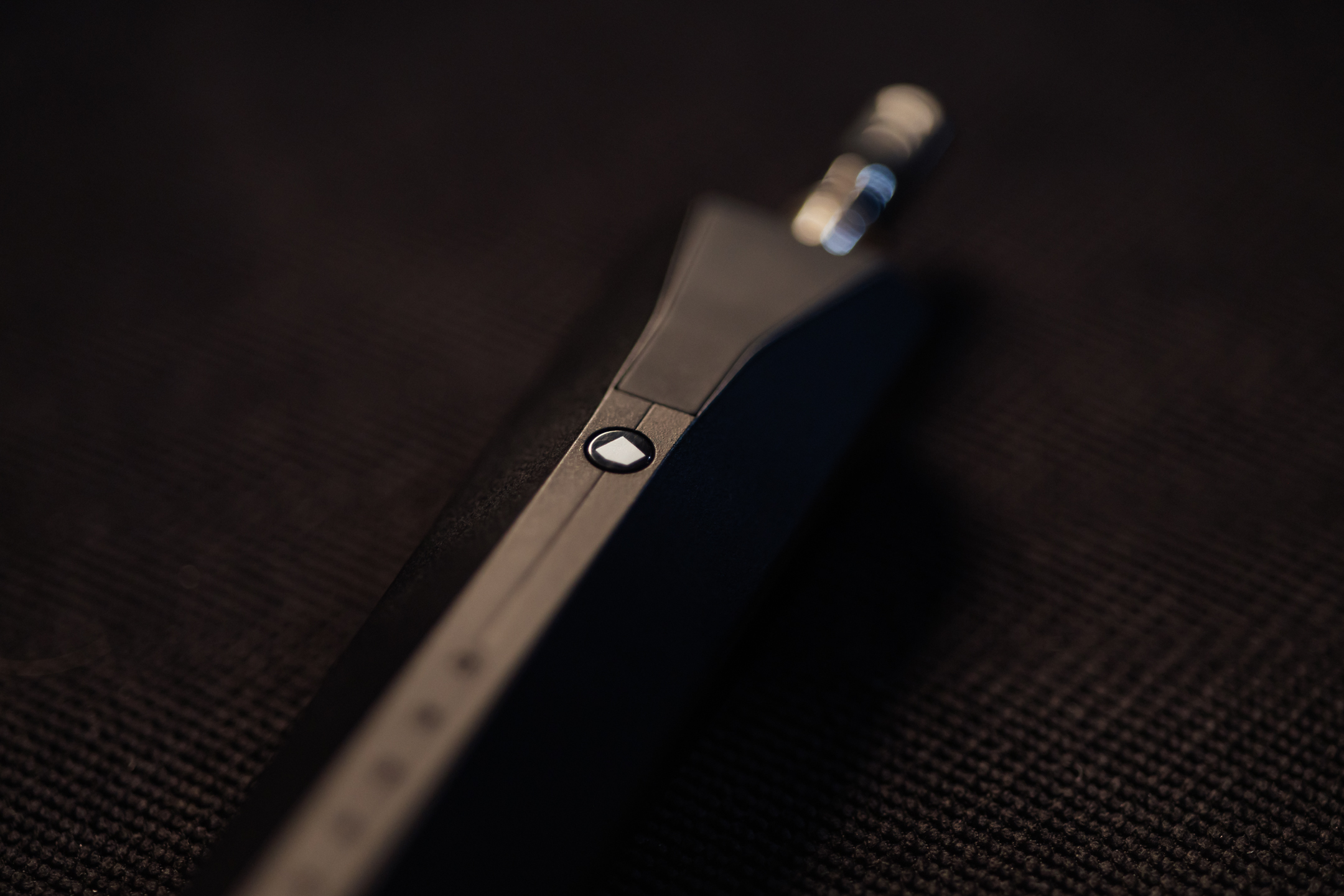 Mixturus macro detail with Rite pentagon logo